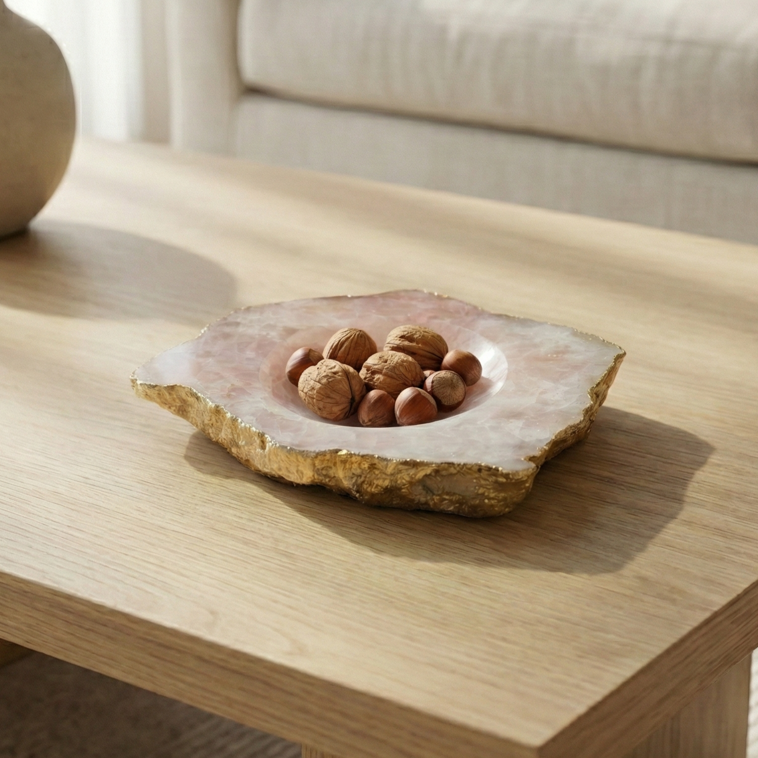 Rose Quartz Nut Bowl