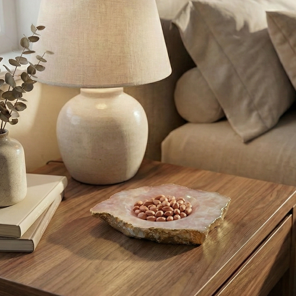 Rose Quartz Nut Bowl