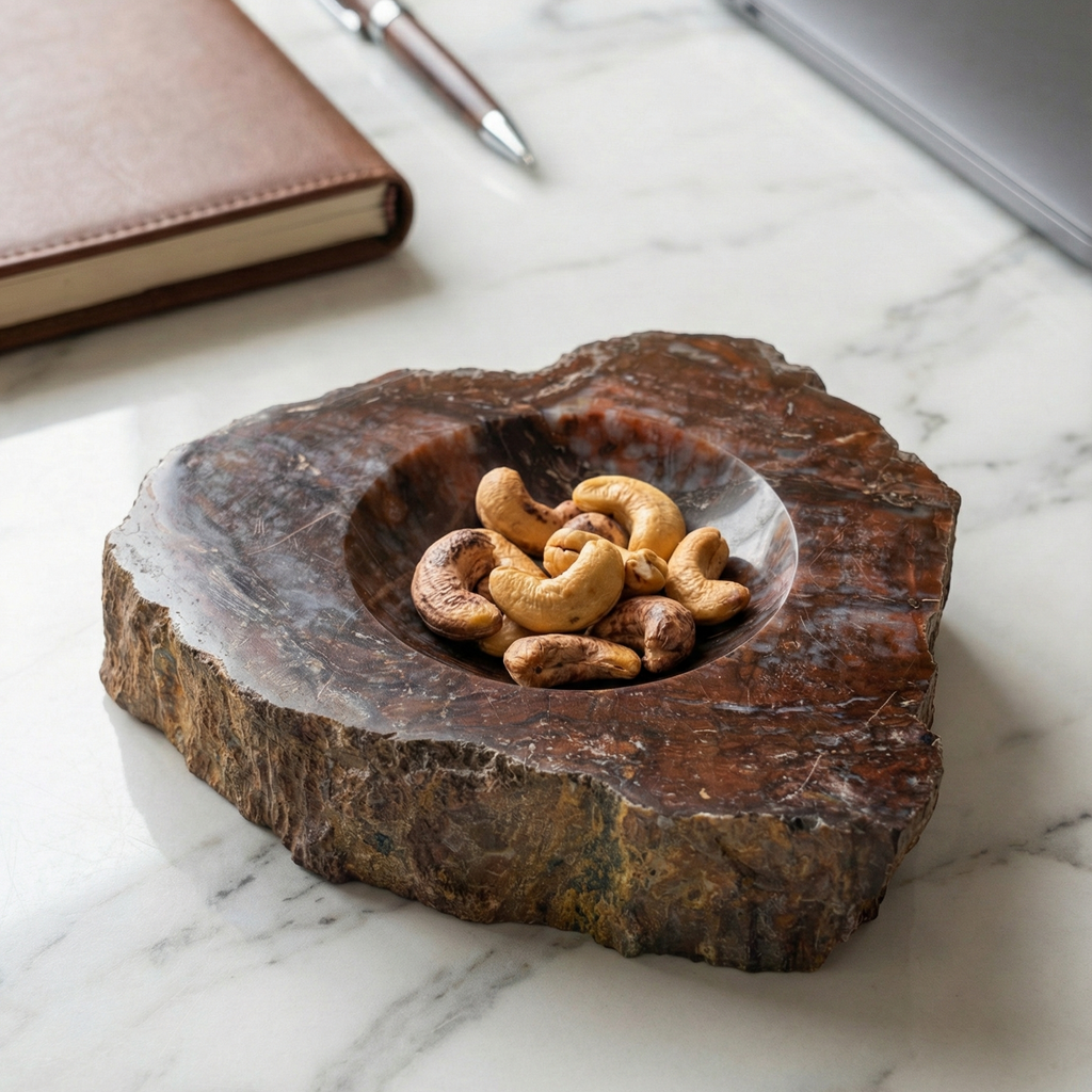 Petrified Wood Nut Bowl