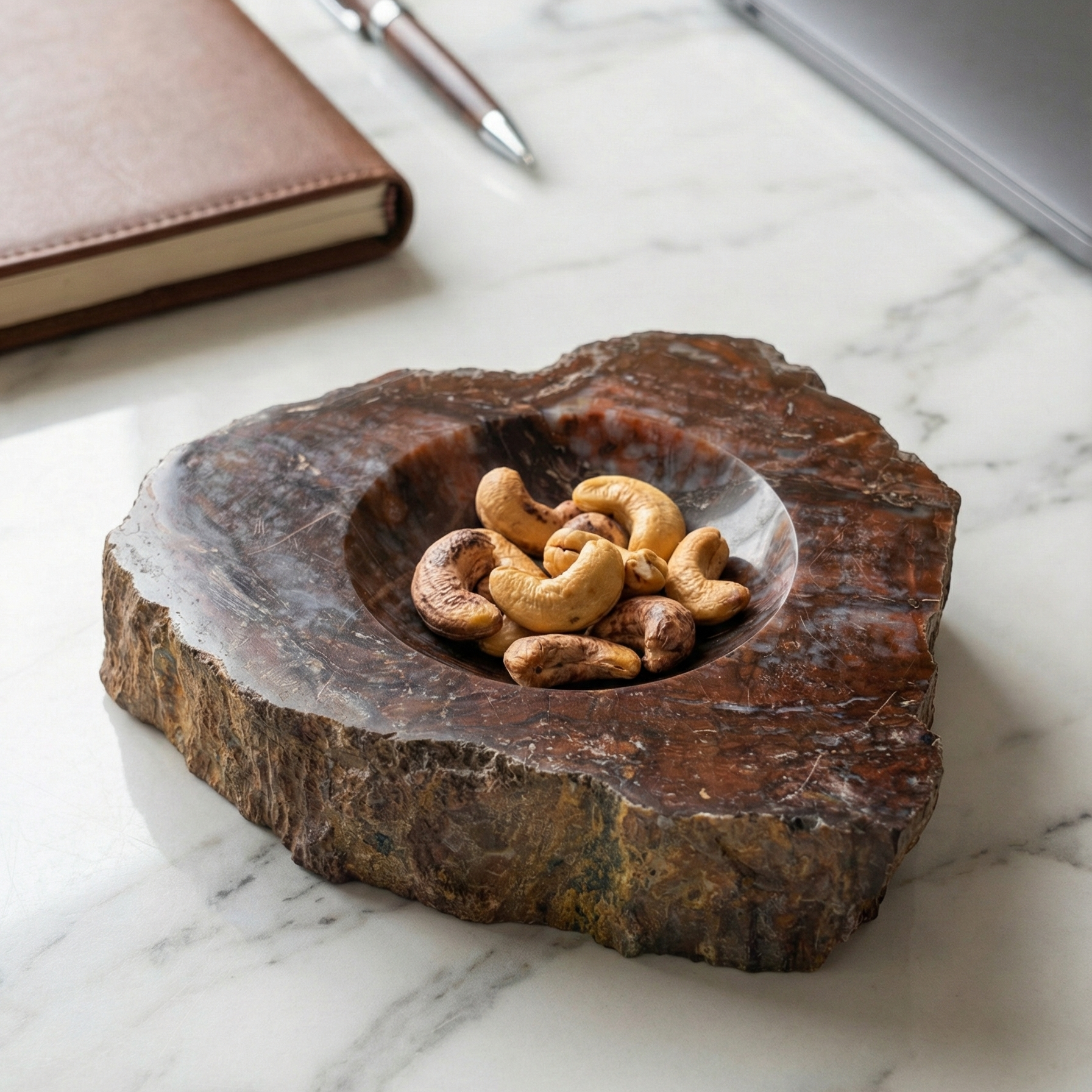 Petrified Wood Nut Bowl