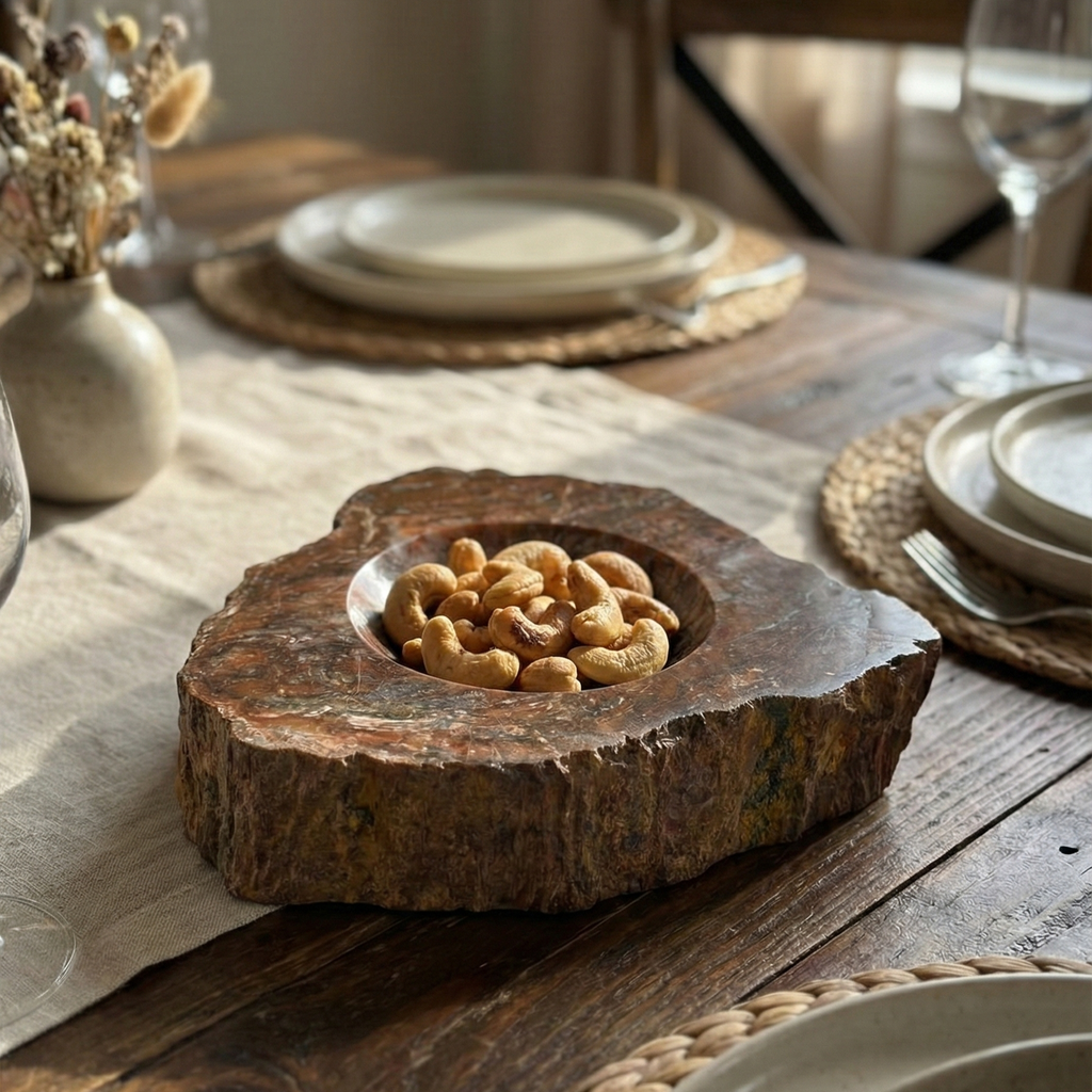 Petrified Wood Nut Bowl