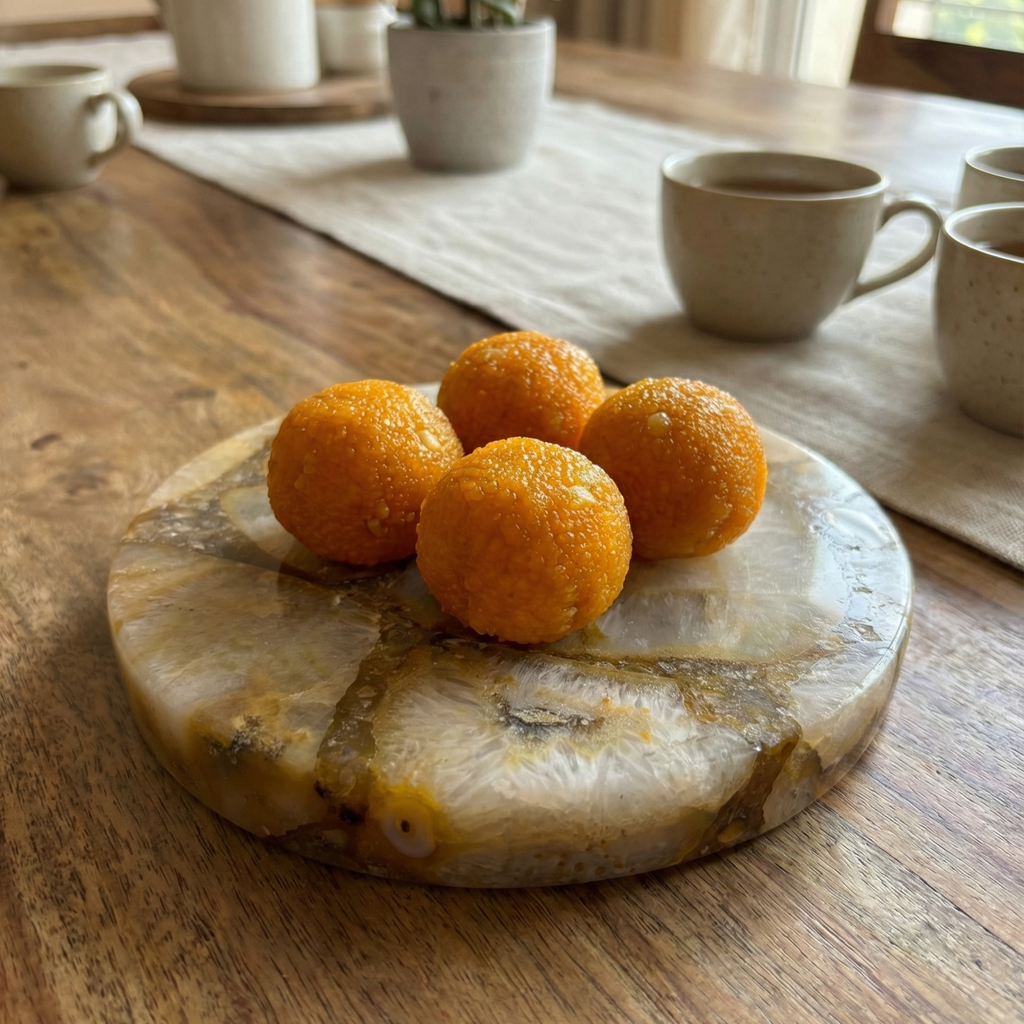 Golden Agate Platter