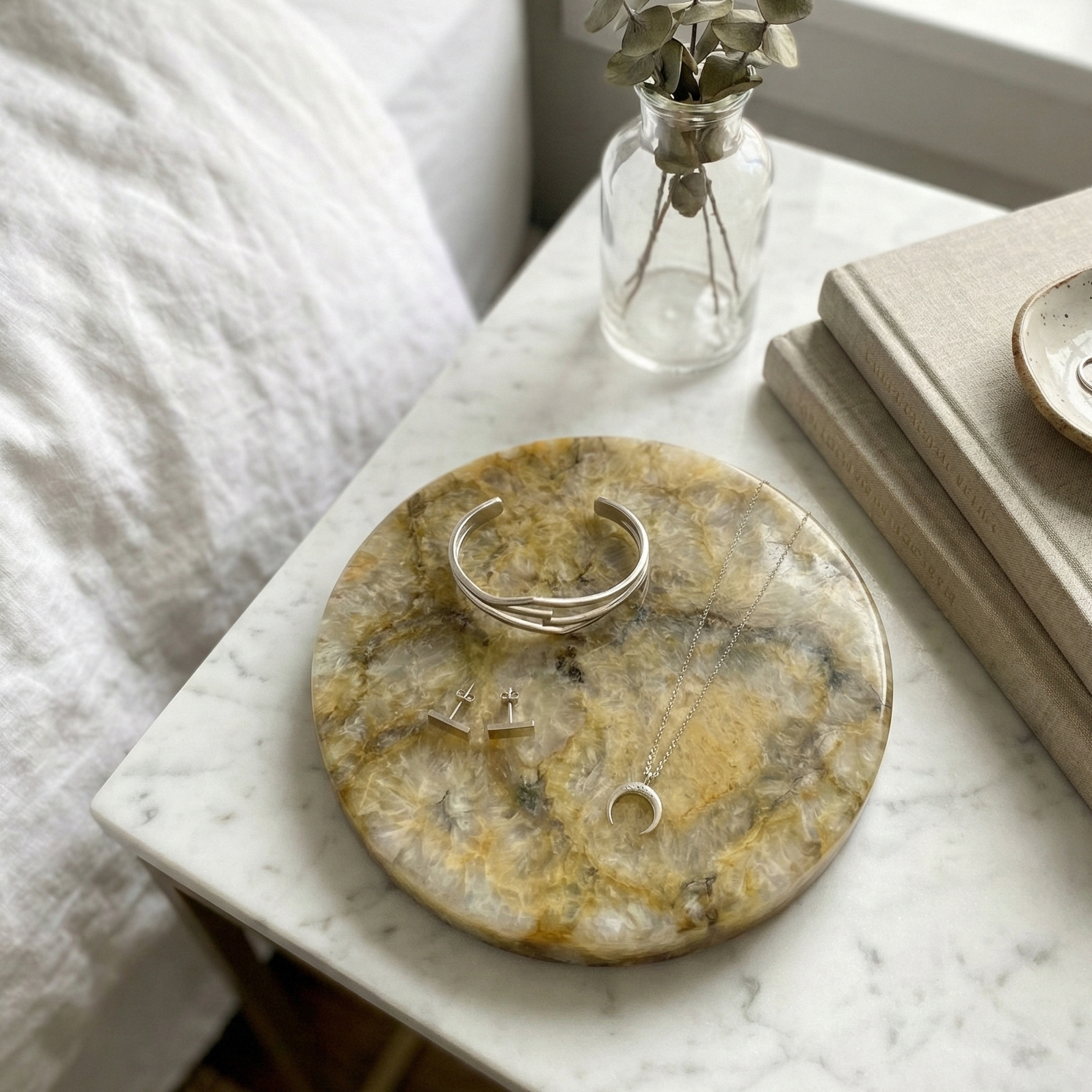 Golden Agate Platter