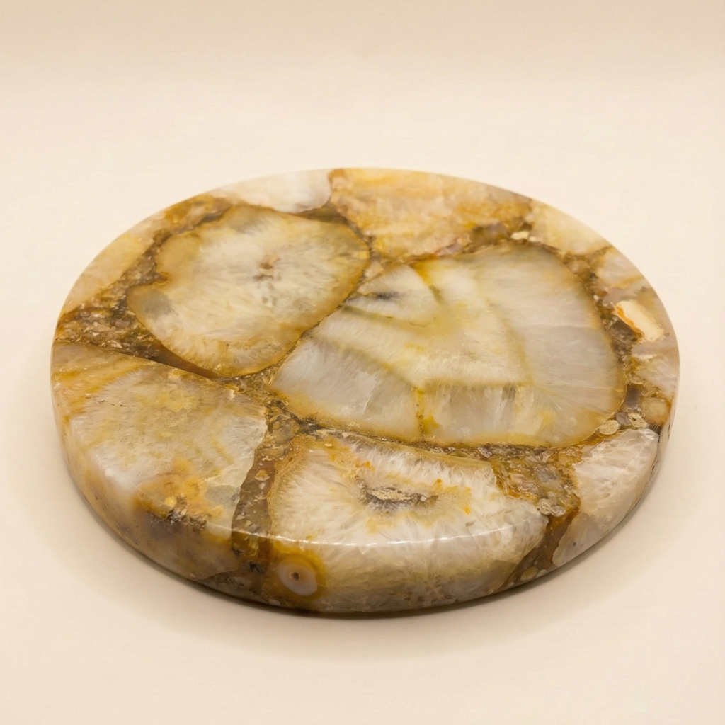 Golden Agate Platter